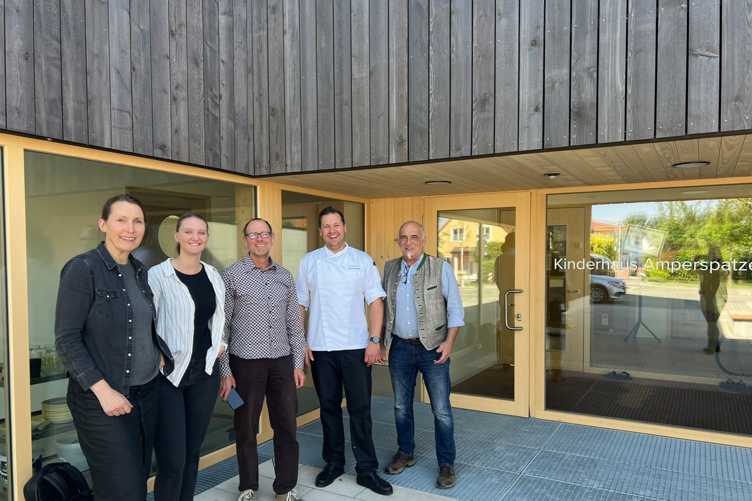 Gruppenfoto Besuch KiTa Amperspatzen